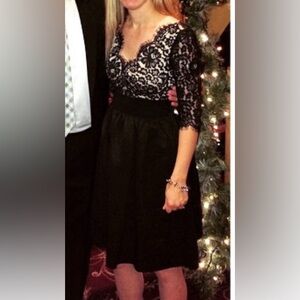 Eliza J Black Lace Dress sz 4